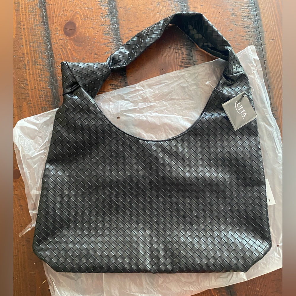 woven shoulder hobo purse by Ulta Beauty